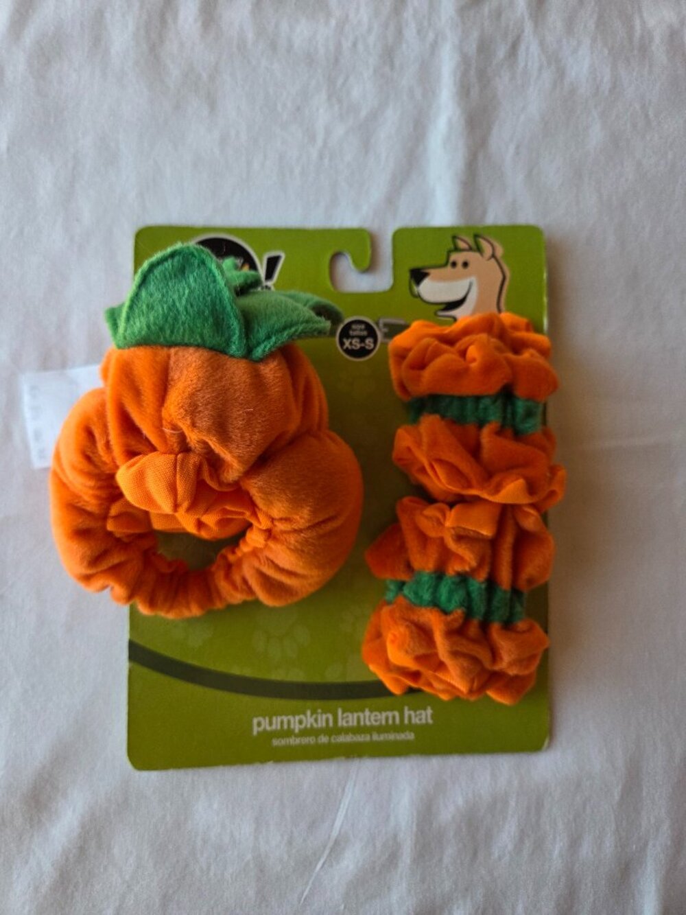 Toys R Us Pumpkin Dog Hat Leg Cuffs XS Small Halloween Costume Set NWT